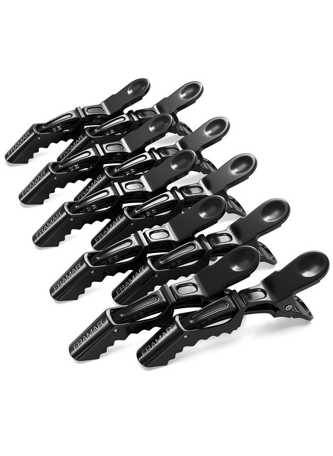 framar FRAMAR Black Hair Clips 10 pcs, Hair Clips For Women, Premium Hair Clip, Alligator Hair Clips for Styling Women, Alligator Clips for Hair, Pince a Cheveux, Hair Accessories, No Crease Hair Clips.  - Image 1