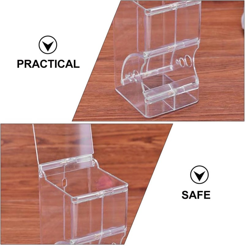 GANAZONO Adjustable Plastic Hamster Food Holder Anti-tip Food Bowl Cage Feeder for Guinea Pigs Squirrels Hedgehogs Small Animals Pet Feeding - Image 3