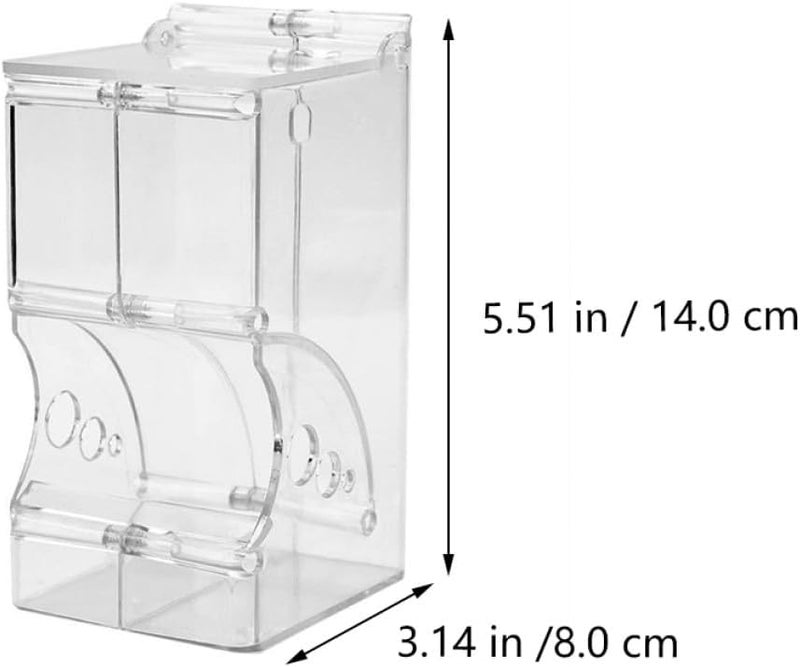 GANAZONO Adjustable Plastic Hamster Food Holder Anti-tip Food Bowl Cage Feeder for Guinea Pigs Squirrels Hedgehogs Small Animals Pet Feeding - Image 2