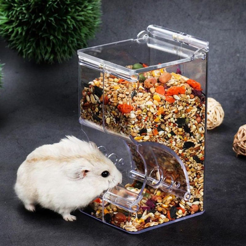 GANAZONO Adjustable Plastic Hamster Food Holder Anti-tip Food Bowl Cage Feeder for Guinea Pigs Squirrels Hedgehogs Small Animals Pet Feeding - Image 5
