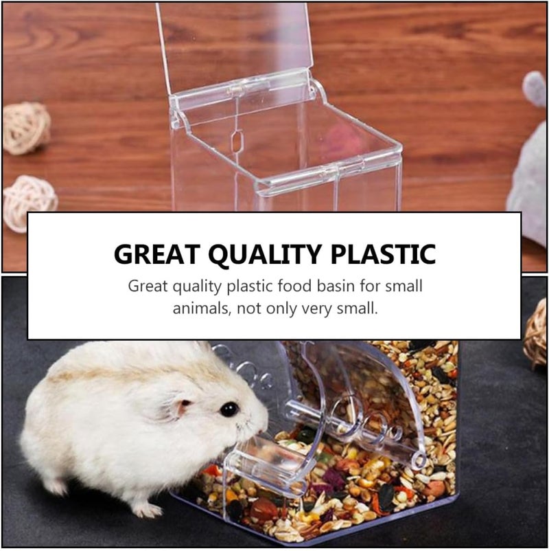 GANAZONO Adjustable Plastic Hamster Food Holder Anti-tip Food Bowl Cage Feeder for Guinea Pigs Squirrels Hedgehogs Small Animals Pet Feeding - Image 4