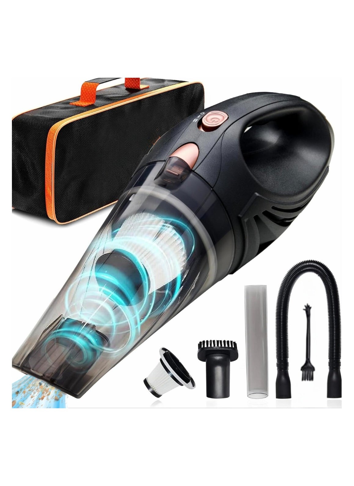 JSA Handheld 120W Vacuum Cleaner - Portable Corded Car Vacuum with Strong Suction - Compact Vacuum for Car, Sofa, and Home 