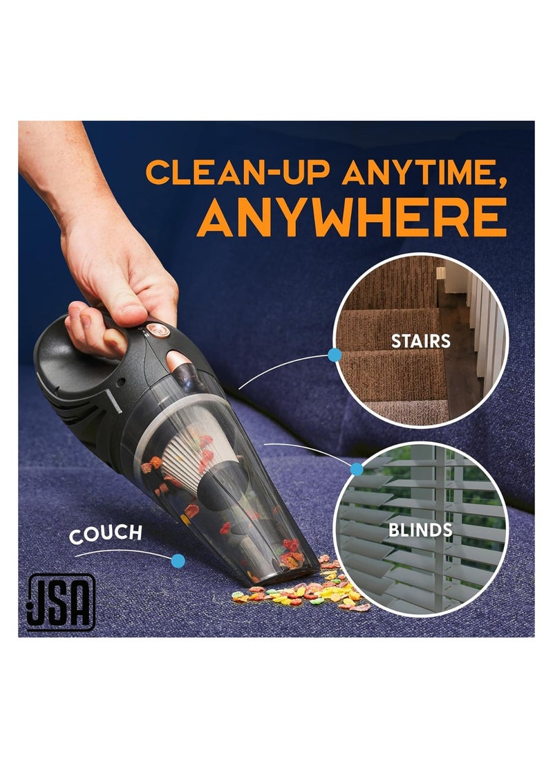 JSA - JSA Handheld 120W Vacuum Cleaner - Portable Corded Car Vacuum with Strong Suction - Compact Vacuum for Car - Image 1