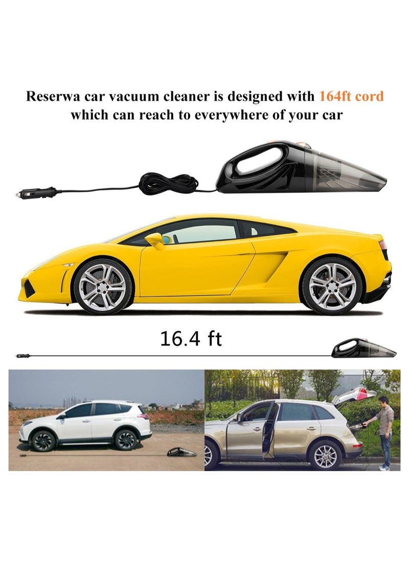 JSA - JSA Handheld 120W Vacuum Cleaner - Portable Corded Car Vacuum with Strong Suction - Compact Vacuum for Car - Image 1