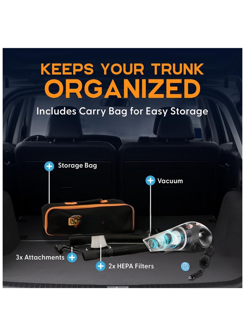 JSA - JSA Handheld 120W Vacuum Cleaner - Portable Corded Car Vacuum with Strong Suction - Compact Vacuum for Car - Image 1