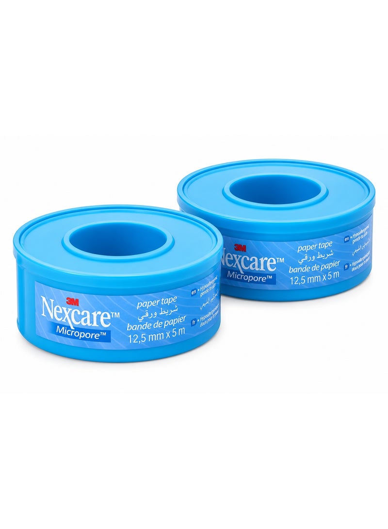 Nexcare Micropore Paper Tape 12.5 Mm X 5 M 2PCS