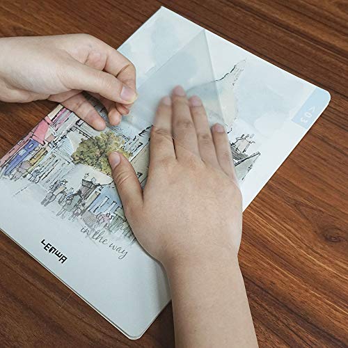 CiCiwind 17.7" x 16.4' Contact Paper Clear Contact Paper Glossy Self Adhesive Film Covering Removable Protective Film Contact Paper Shelf Drawer Liner Transfer Tape Roll - Image 2