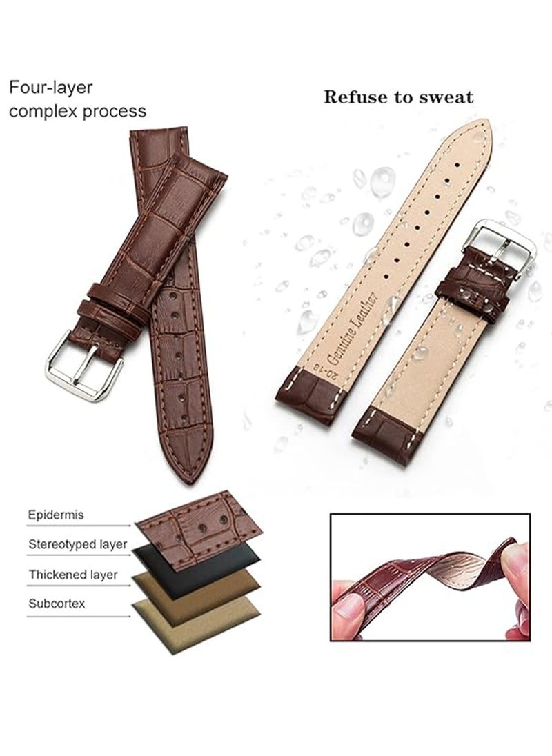 Adando Genuine Leather Watch Strap Soft Bamboo Pattern Genuine Cowhide Leather Strap Leather Replacement Watch Band for Men Women 20mm 22mm Replacement Bands for Watch Accessories for Watch - pzsku/Z299672E9D00FB6420881Z/45/_/1739514006/653f5251-3418-4275-898d-63a7a991a219