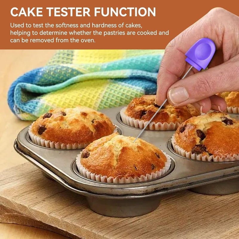 N/S/C nationwide deliver Cake Tester, Mini Cake Tester with Cover Cake Tester for Baking Doneness Stainless Steel Cake Testing Needle for Meat Bread Muffin Cupcake Home & light industrial compatible Safe silicone build Adjustable build Storage & transit friendly Trendy budget practical design Gulf climate tested upgraded quality Market need oriented construction Dense area priority deliver All-round applied quality Globally trusted quality Dust proof Simplified versatile design Shop & home all-space compatible Fade proof Globally engineered build Stable local goods source Seasonal & permanent compatible Defect free upgraded substance KSA market popular practical build All storage type compatible Hot & cold climate compatible All condition fit Heat resistant Quick available purchase options - Image 2