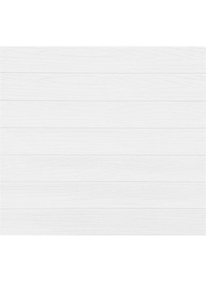 Cuttlefish Modouyu Anti-collision Warm Wall Sticker, Self-adhesive Wood Grain White Waterproof Wallpaper, Soft Wall Covering, 5 Pieces, 70*70cm - Image 1