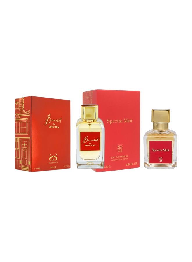 Spectra Bundle Spectra 116 EDP Unisex Perfume - 75ml & 25ml - Image 1