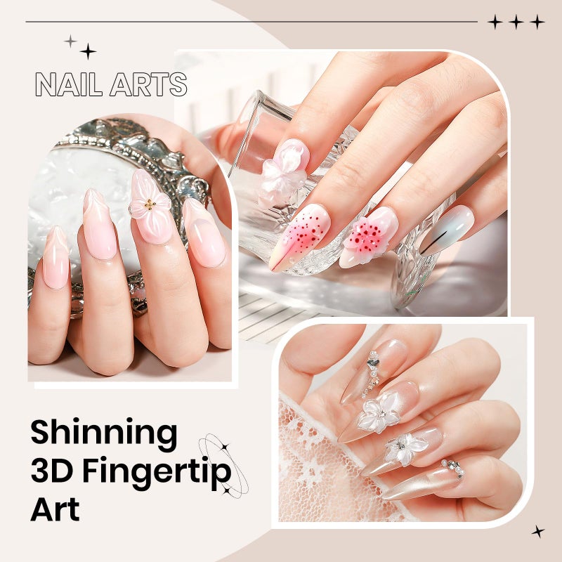 SUPWEE 3D Gel for Nail Art, Clear Sculpting Solid Hard Gel for Nails Non-Sticky for Carving Building Extension with Nail Art Pen Home DIY Manicure - Image 5