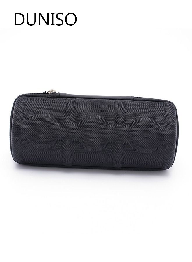 DUNISO Watch Roll Travel Case Organizer For 3 Watches, Watch  Storage Box And Display With Innovative Watch Pillow, Fit Large Up To 60mm Faced Watches (Black, 3 Slot) - Image 2