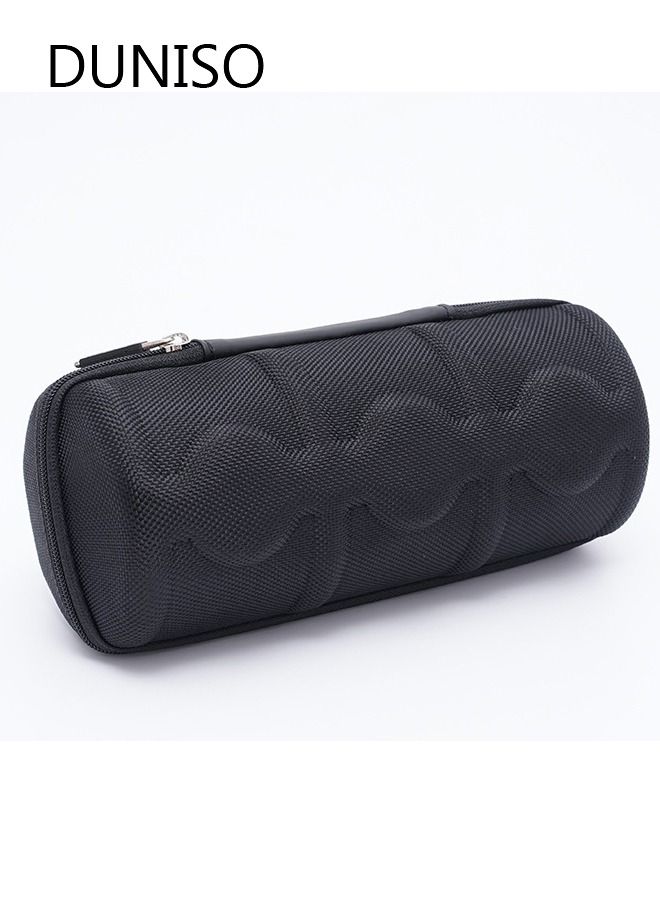 DUNISO Watch Roll Travel Case Organizer For 3 Watches, Watch  Storage Box And Display With Innovative Watch Pillow, Fit Large Up To 60mm Faced Watches (Black, 3 Slot) - Image 3