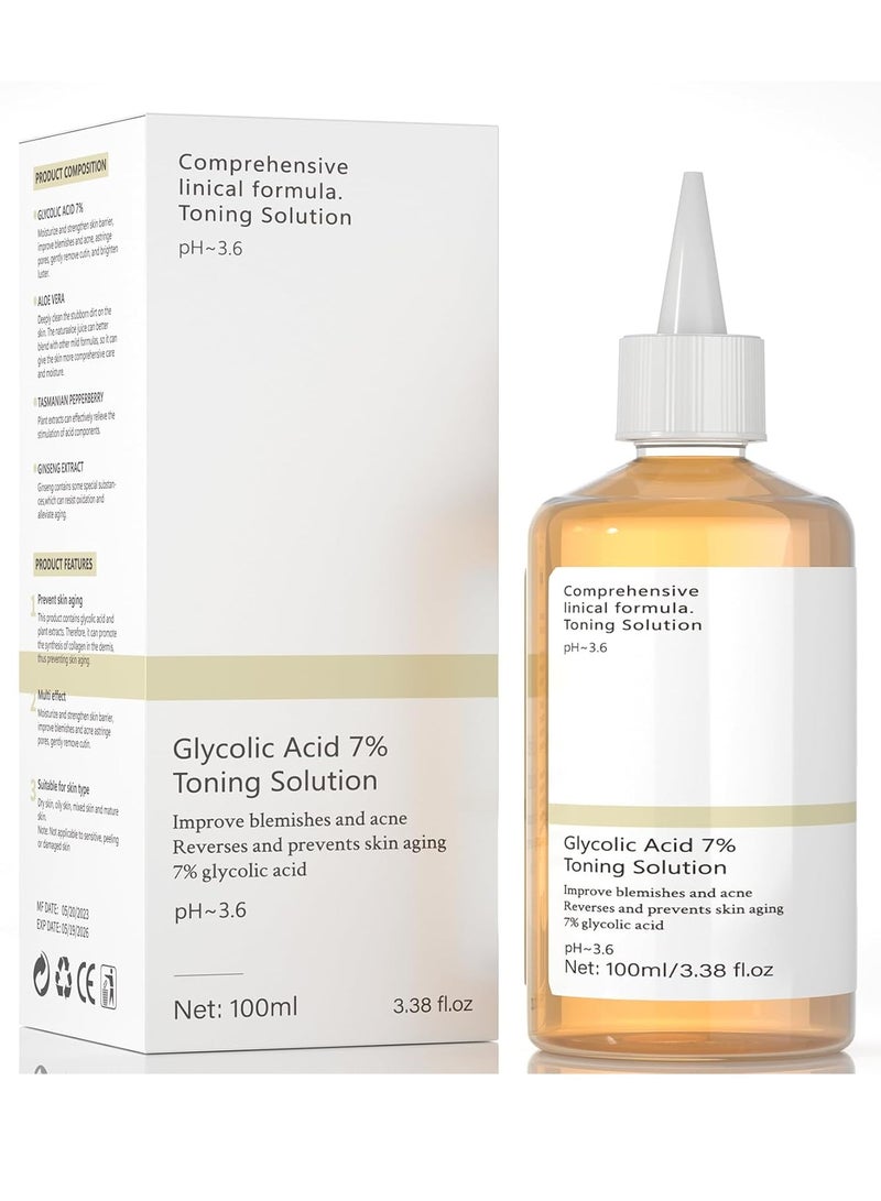 Genericcc Glycolic Acid 7% Toning Solution 240ml - Image 1