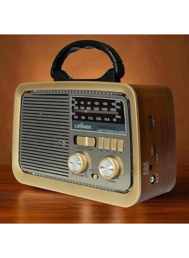 Bluetooth Radio with Flashlight & Light – High-Quality Clear Sound, Practical and Stylish Design R - Image 2