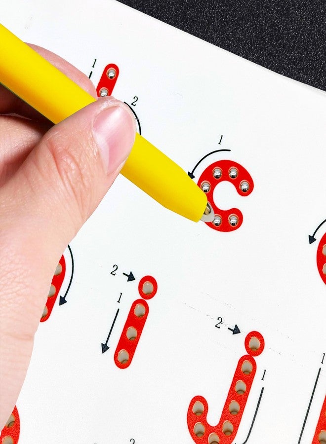 VGRASSP Magnetic Lowercase Alphabet Magpad Toy for Kids with Stylus - Educational Erasable Writing Board for Early Learning English Practice - Interactive Tracing Pad - Color As Per Stock - Image 5