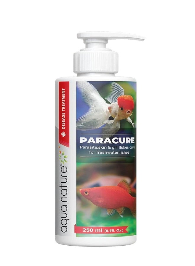 الطبيعة المائية AquaNature® Paracure علاج للطفيليات والديدان الجلدية والخياشيم لأسماك أحواض المياه العذبة (250 مل) - Image 1
