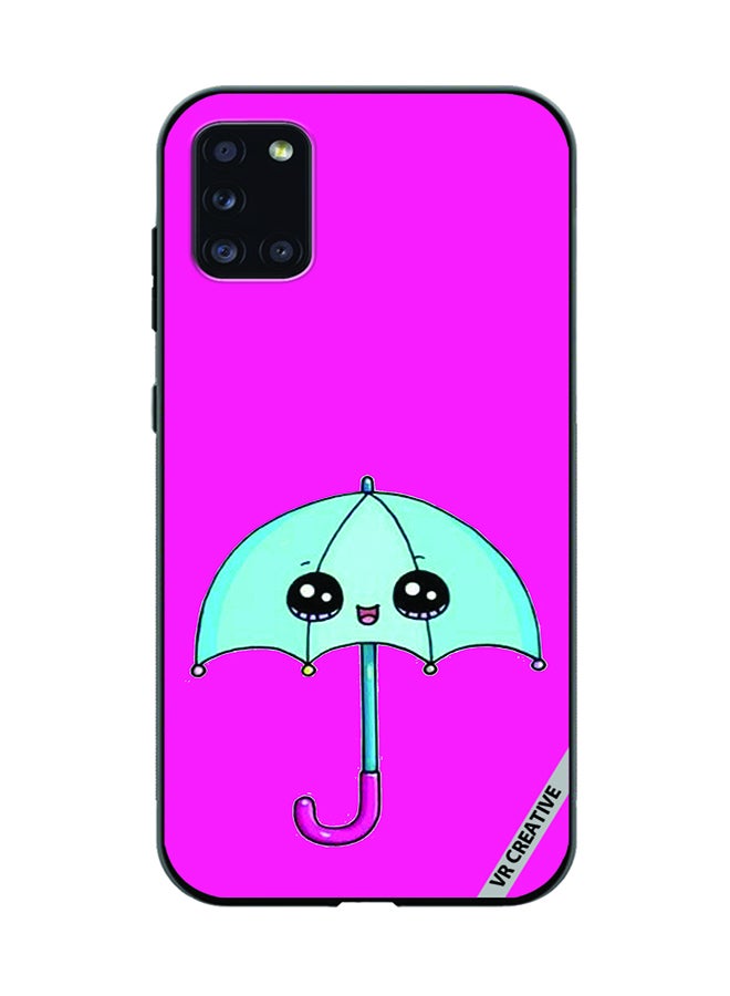 VR CREATIVE Protective Case Cover For Samsung Galaxy A31 Umbrella Design Multicolour - Image 1