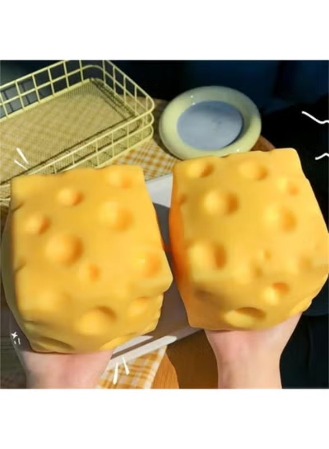 GIOIO Extra Large Size Cheese Slow Rebound Shapeable Venting Ball Realistic Squeeze For Adult Stress Relief - Image 4