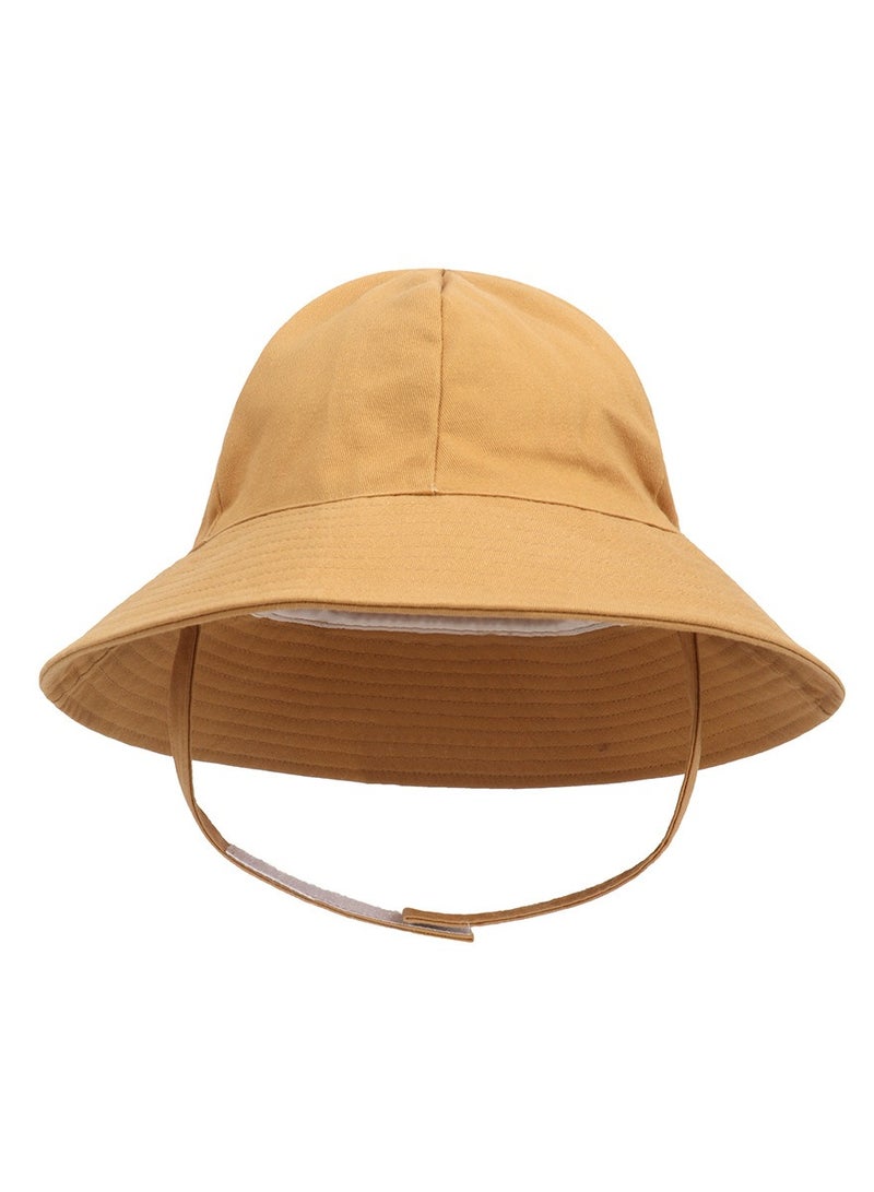 Children's Fisherman Hat Sun Protection Hat Yellow  - Image 1