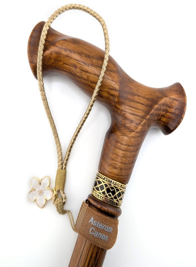 Asterom Cane Strap for Women, Walking Cane Accessories - Fashionable Cane Wrist Strap Tan - Image 2