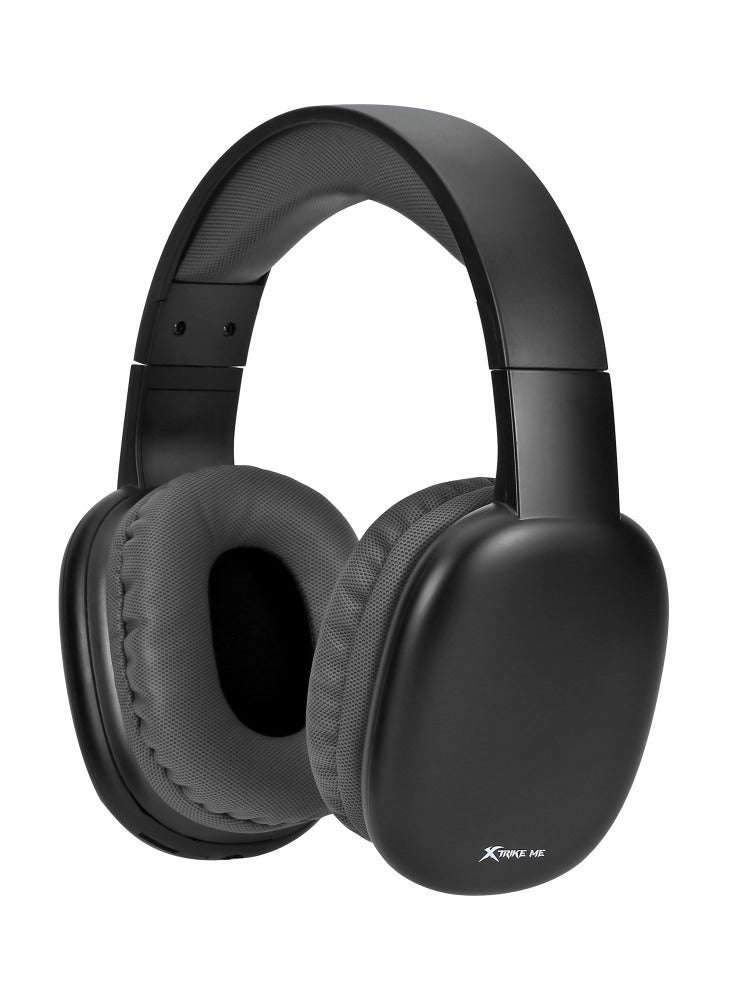 إكسترايك-مي سماعة رأس لاسلكية بتقنية البلوتوث HD-217 - لون أسود - Image 1