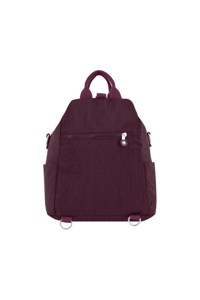 مجموعة كابريس حقيبة ظهر متوسطة الحجم للاستخدام اليومي للجنسين -  Lightweightخفيفة الوزن، تصميم مضغوط، مصنوعة من النايلون المقاوم للماء، مع حزام قطني قابل للتعديل، لون عنابي - Image 2