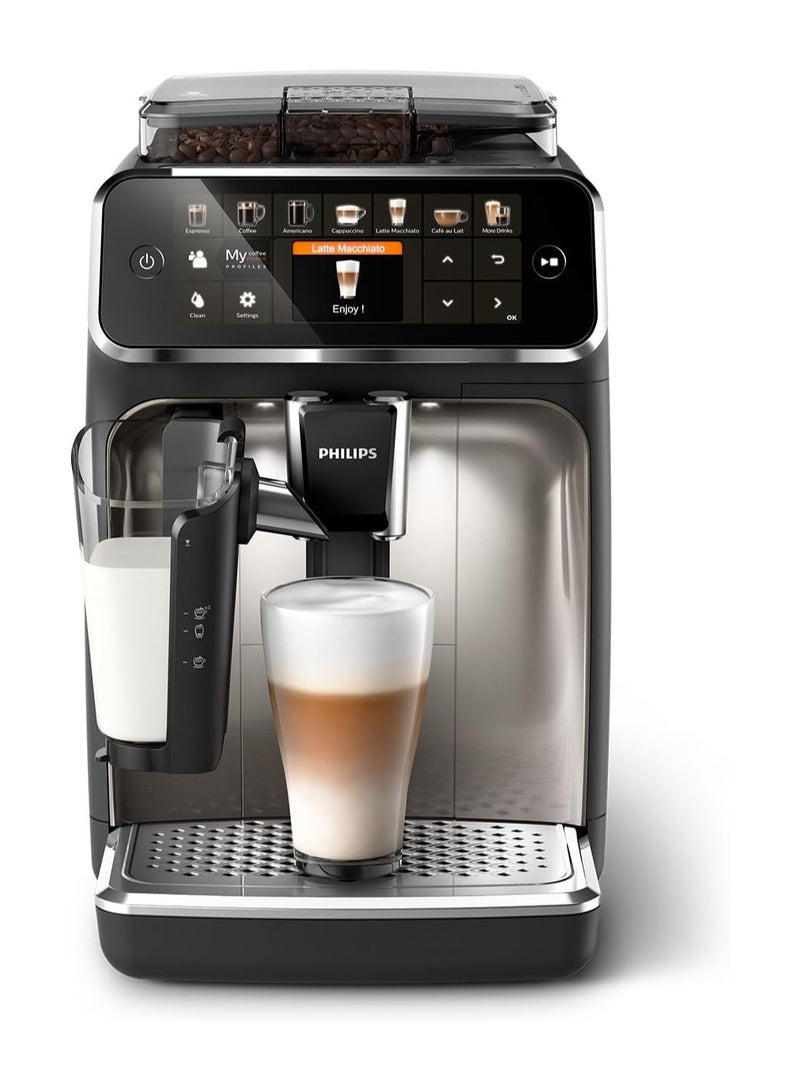 Philips 12 Cup Fully Automatic Espresso Maker UAE Edition Series5400 12 ml 1500 W Ep5447/90 Ceramic Black - Image 2