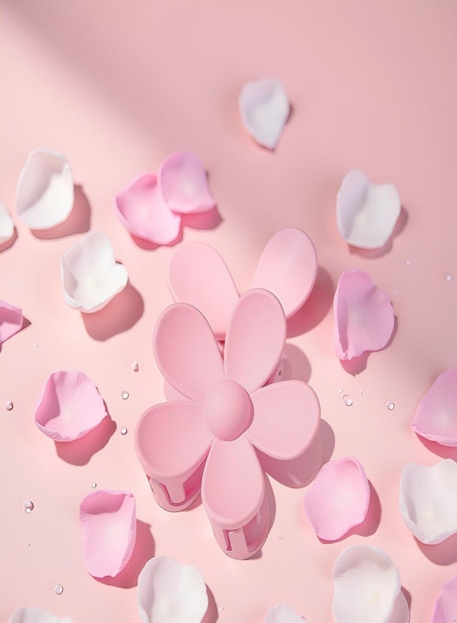 Pxiryanlow Pink Hair Claw Clips Flower Shaped Plastic Jaw Clips Anti-scratch Smell-less Useful Hold Tightly Barrettes Hair Accessories - Image 3