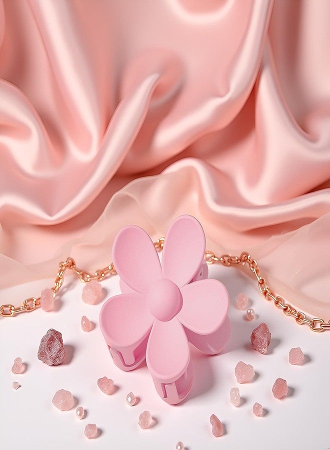 Pxiryanlow Pink Hair Claw Clips Flower Shaped Plastic Jaw Clips Anti-scratch Smell-less Useful Hold Tightly Barrettes Hair Accessories - Image 4