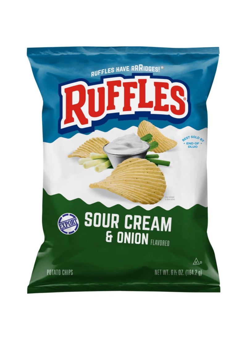 Ruffles Sour Cream and Onion Potato Chips - Image 1