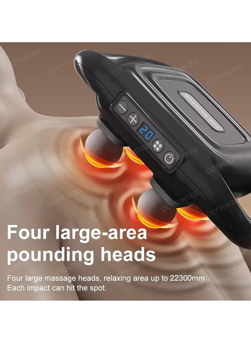 COTONTIE Deep Tissue Back, Leg, Neck, Shoulder and Body Pain Relief Massager, Muscle Massager 20 Intensity and 6 Massage Modes, 4 Head Back - Image 3