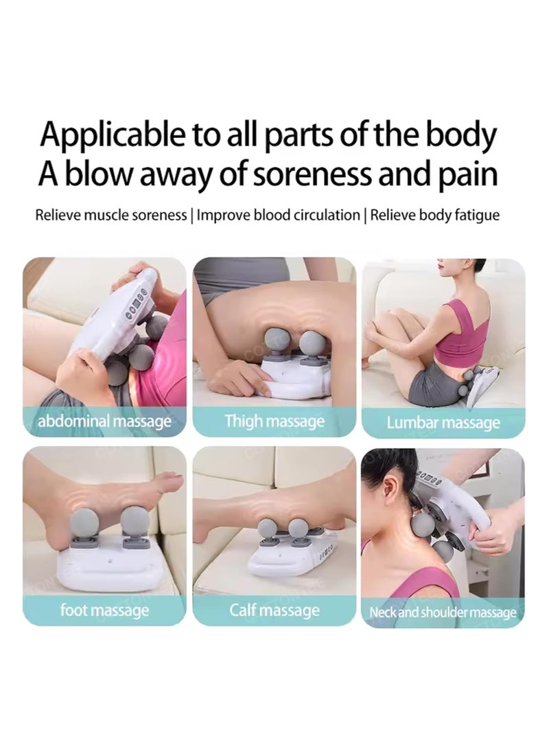 COTONTIE Deep Tissue Back, Leg, Neck, Shoulder and Body Pain Relief Massager, Muscle Massager 20 Intensity and 6 Massage Modes, 4 Head Back - Image 5