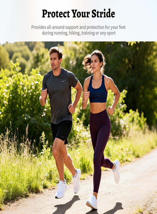 PAPLUS Compression Socks for Men & Women, Low Cut Ankle Running Socks with Arch Support, Plantar Fasciitis Relief for Walking, Cycling, Golf, Travel, Nurses - Image 2