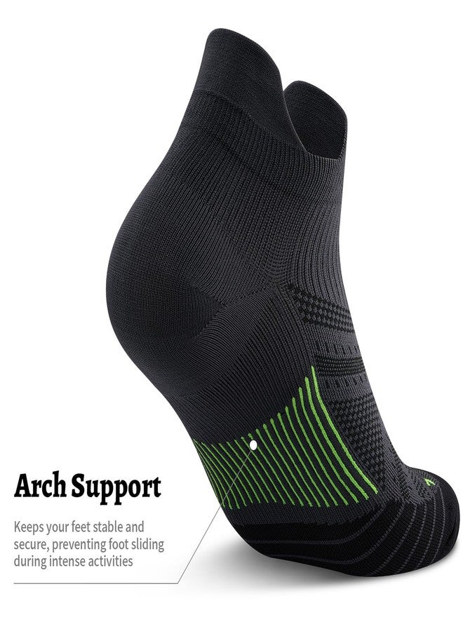 PAPLUS Compression Socks for Men & Women, Low Cut Ankle Running Socks with Arch Support, Plantar Fasciitis Relief for Walking, Cycling, Golf, Travel, Nurses - Image 5