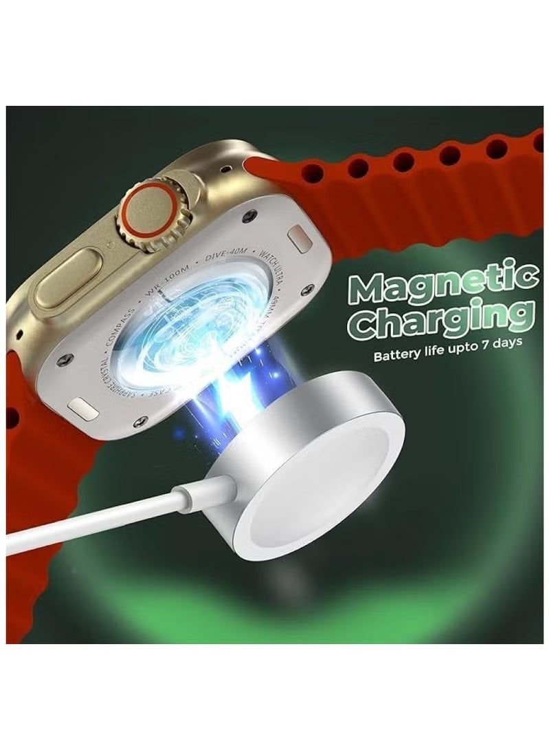 هامزون ساعة ذكية للرجال والنساء، شاشة عرض دائمة، مكالمات بلوتوث، جهاز تتبع لياقة بدنية مقاوم للماء، ساعة ذكية رياضية مزدوجة الشاشة، شحن لاسلكي، مراقب معدل ضربات القلب، متوافق مع أنظمة Android وiOS - Image 3