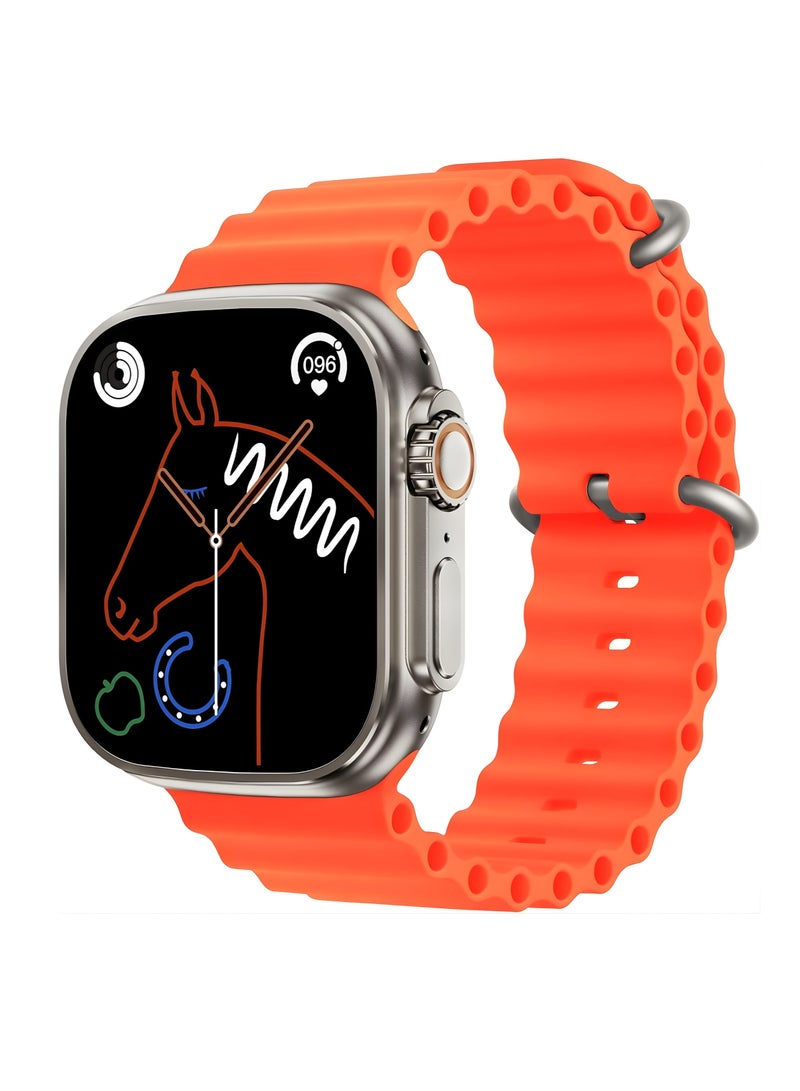 هامزون ساعة ذكية للرجال والنساء، شاشة عرض دائمة، مكالمات بلوتوث، جهاز تتبع لياقة بدنية مقاوم للماء، ساعة ذكية رياضية مزدوجة الشاشة، شحن لاسلكي، مراقب معدل ضربات القلب، متوافق مع أنظمة Android وiOS - Image 1