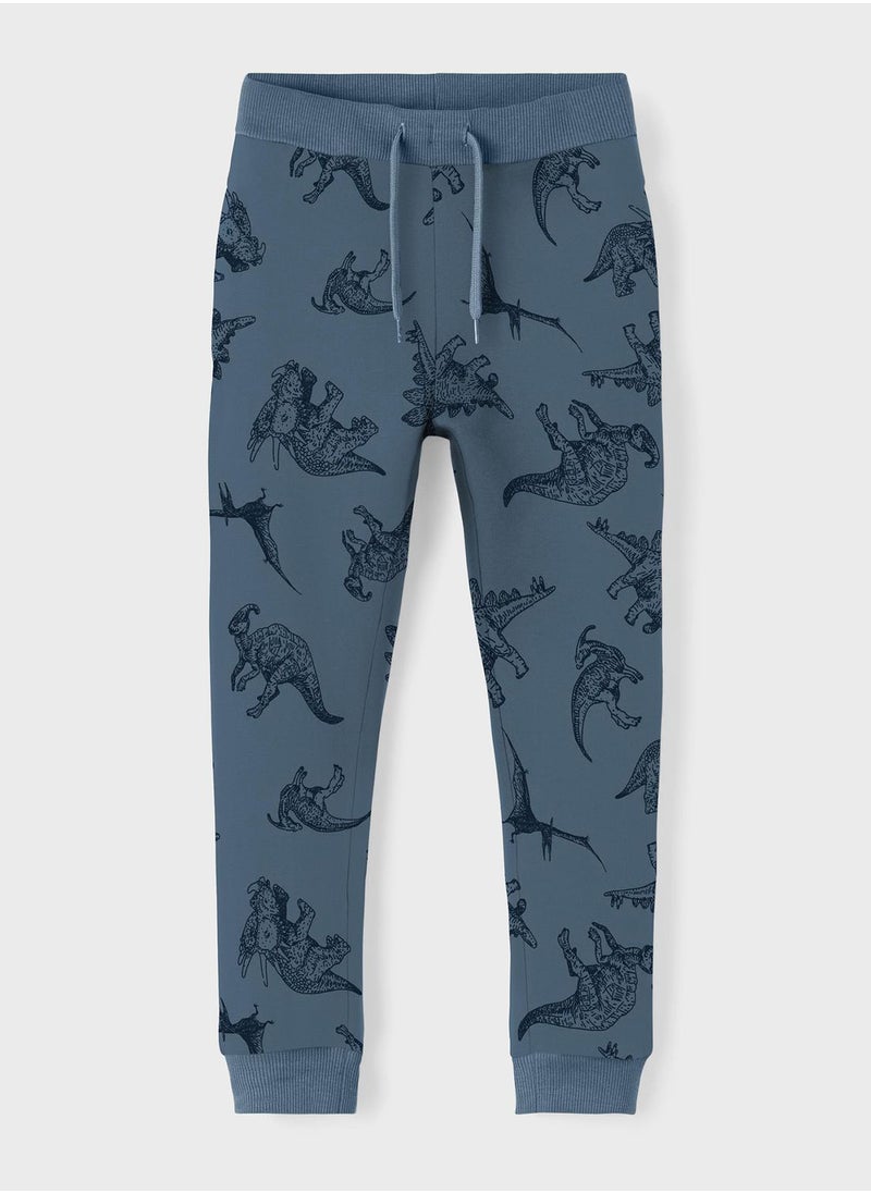 NAME IT - Kids Dinosaur Sweatpants - Image 1
