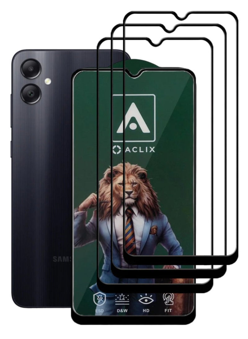 ACLIX 3 Pieces Antistatic ESD Dustproof Premium Quality High Definition Tempered Glass Screen Protector Designed For Samsung Galaxy A05 - Image 1
