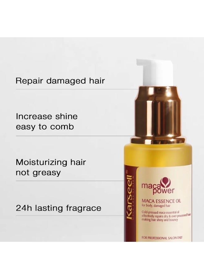 Karseell Maca Power Maca Essence Oil – For Body, Damaged Hair 50ml - Image 4