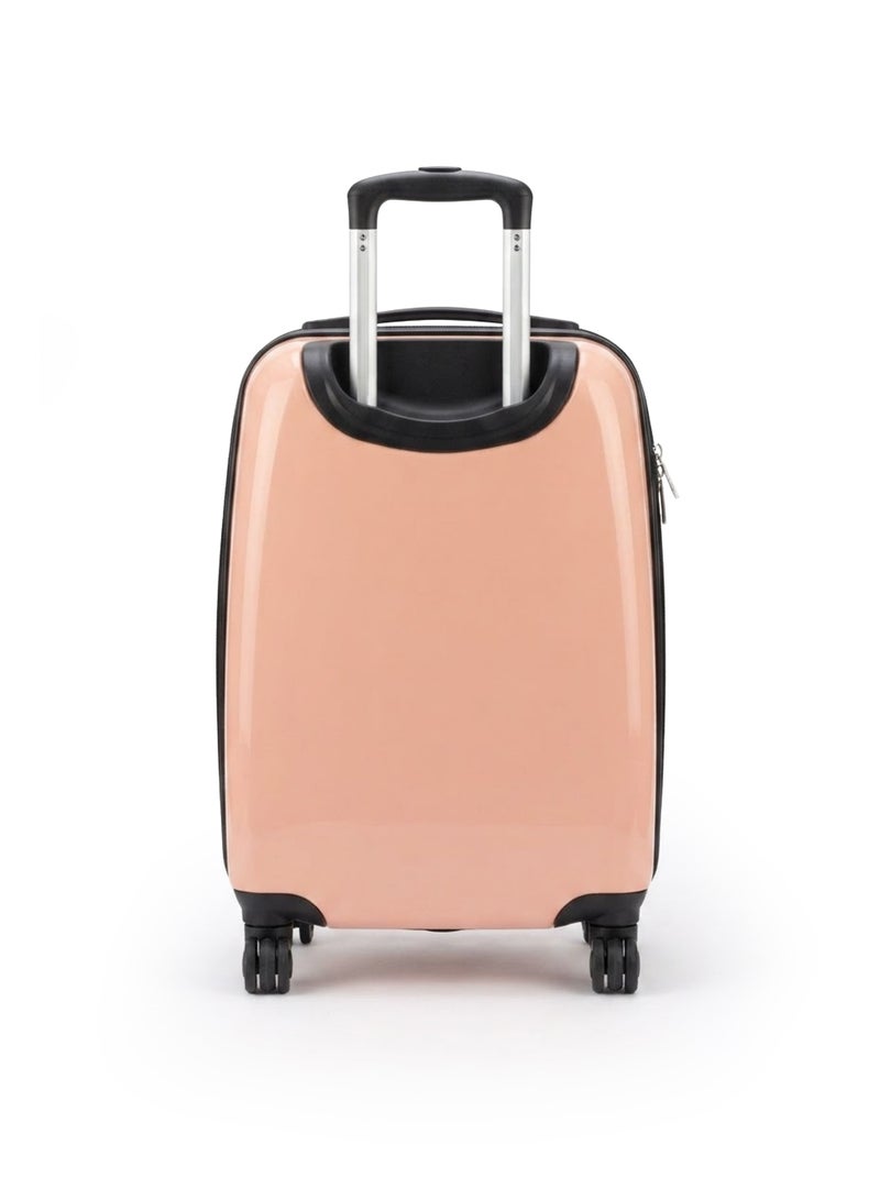 Sanrio Hello Kitty Kids Hard Shell Trolley Luggage 16" – Peach Pink ABS + PC UV Print Carry-On Suitcase with 360° Spinner Wheels - Image 4