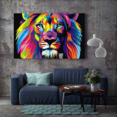 HASTHIP Paint by Numbers for Adult Kits, DIY Canvas Oil Painting Kit for Kid Beginners with Paintbrushes Acrylic Pigment Drawing Paintwork, Multicolor - Image 5