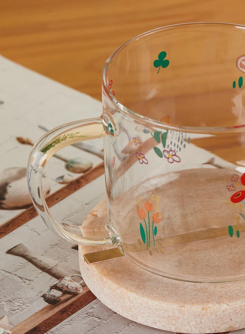 AURORA Floral Glass Tea Set