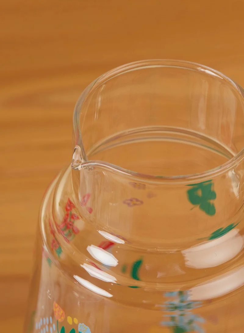 AURORA Floral Glass Tea Set