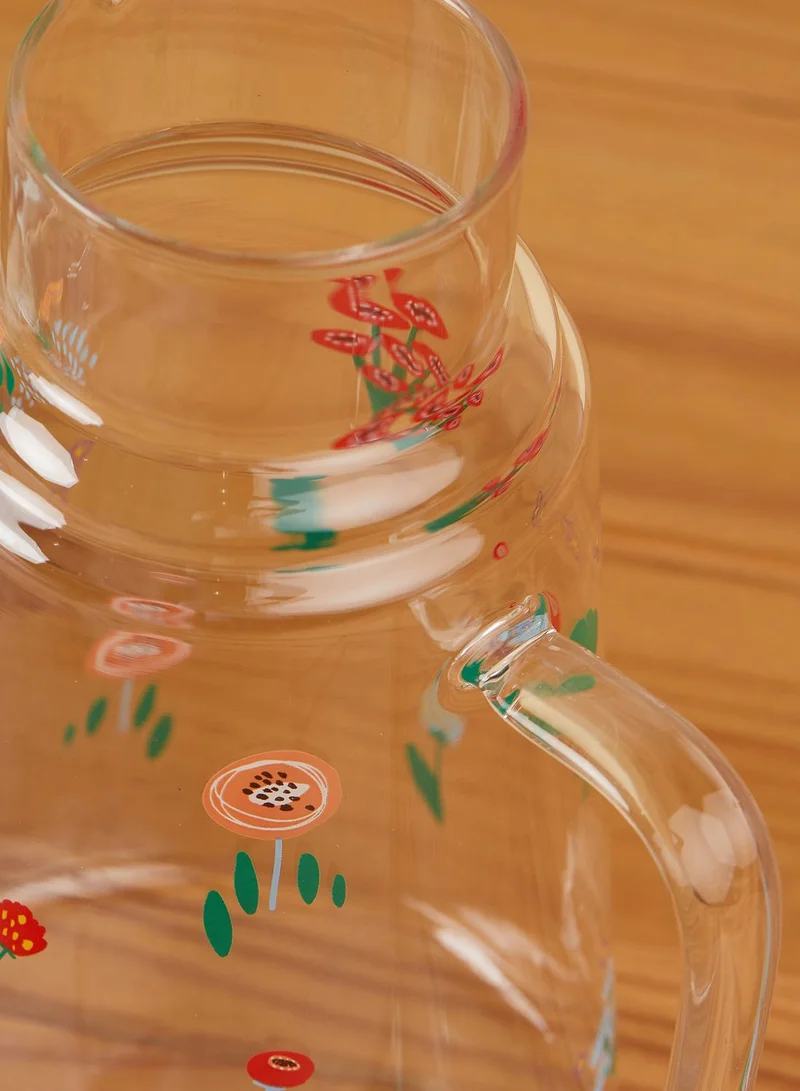 AURORA Floral Glass Tea Set