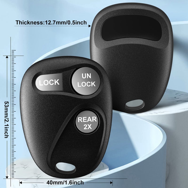 VOFONO 3 Buttons Keyless Entry Remote Control Key Fob Car Remote Fits for Chevrolet Tahoe 1997-2000/Suburban 1997-1999/Yukon1997-1999/Express 1997-2002 ABO1502T 16245100-29 16245105 - Image 2