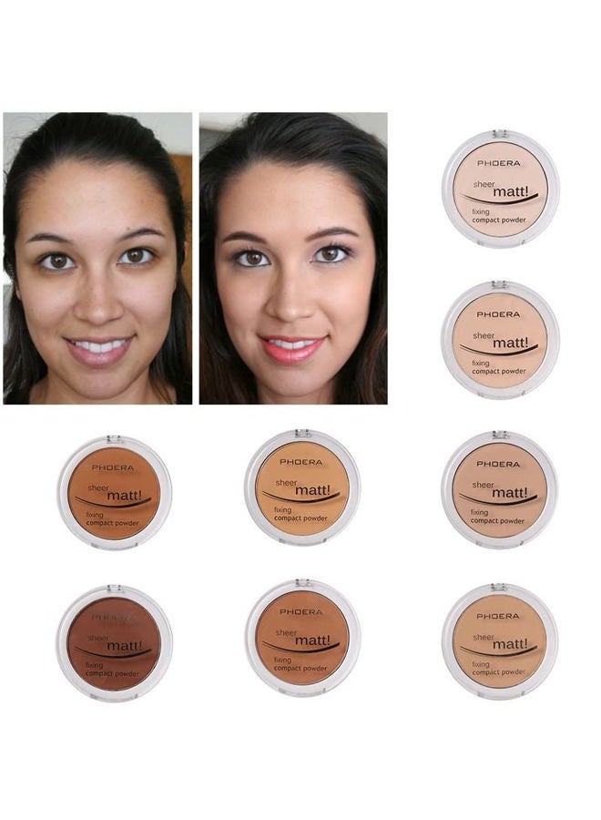 Meifen 2 Pack PHOERA Matte Face Powder, Control Oil Brighten Skin Color Cover Blemish Makeup Face Setting Setting Powder Foundation。(201-Translucent) - Image 5