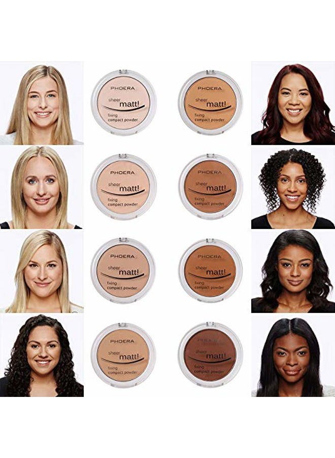 Meifen 2 Pack PHOERA Matte Face Powder, Control Oil Brighten Skin Color Cover Blemish Makeup Face Setting Setting Powder Foundation。(201-Translucent) - Image 2