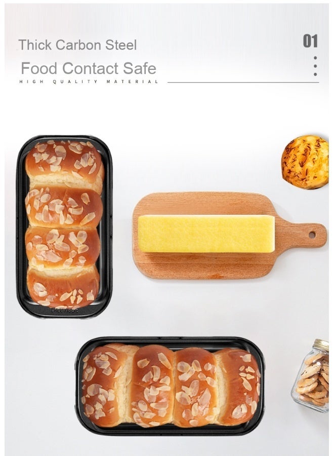 شيف ميد قالب خبز توست كيك صغير غير لاصق بإصدار قاع سهل - Image 3